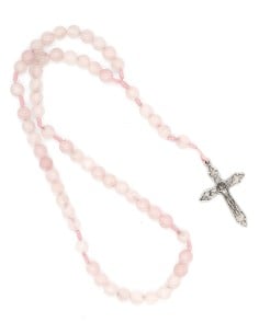 Gently Pink Paracord Quartz Rosary 2