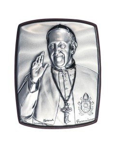 Pope Francis quad Bilaminate Sterling Silver icon Pope Francis quad Bilaminate Sterling Silver icon