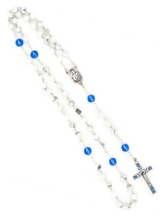 Blue Sapphire Crystal Aulite Beads Rosary 2