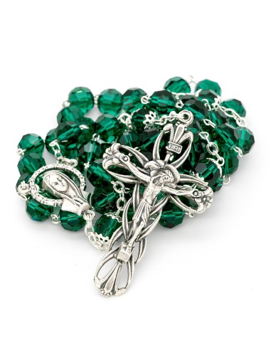Emerald Green Crystal Rosary