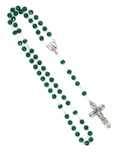Emerald Green Crystal Rosary 2
