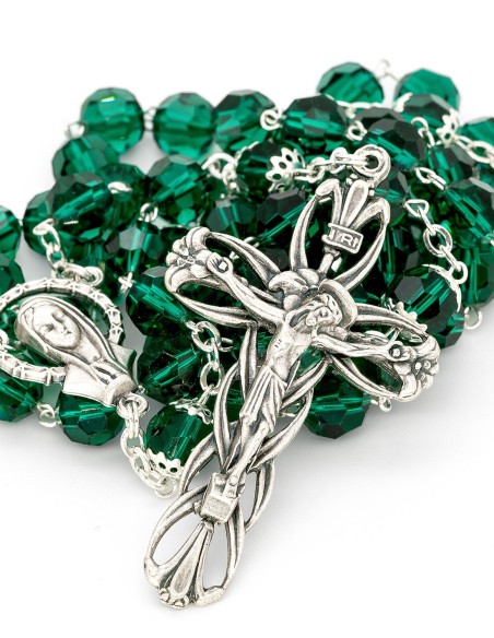 Emerald Green Crystal Rosary