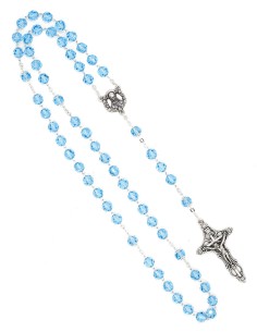 Sky Blue Crystal Rosary 2