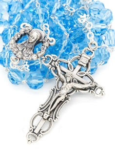 Sky Blue Crystal Rosary