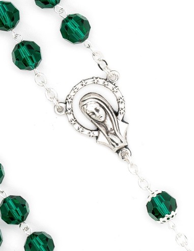 Emerald Green Crystal Rosary