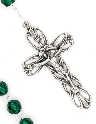 Emerald Green Crystal Rosary