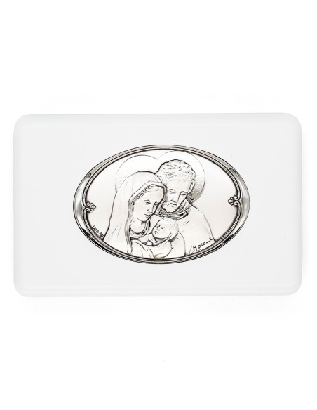 Light Pink Crystal Rosary Necklace Holy Family Icon Set Light Pink Crystal Rosary Necklace Holy Family Icon Set