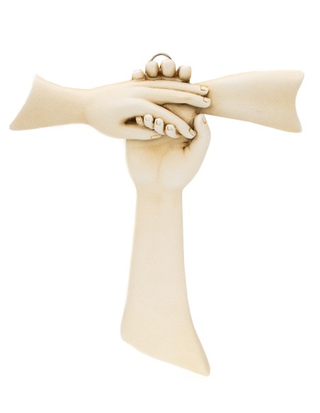 Three Hands Joined Tau Cross