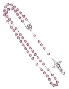 Light Purple Crystal Rosary 2