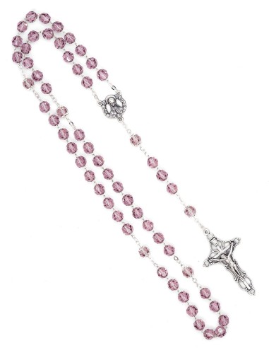 Light Purple Crystal Rosary