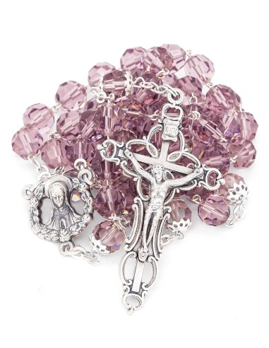 Light Purple Crystal Rosary