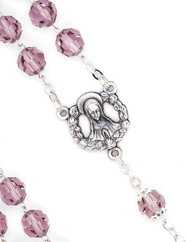 Light Purple Crystal Rosary