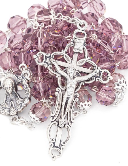 Light Purple Crystal Rosary