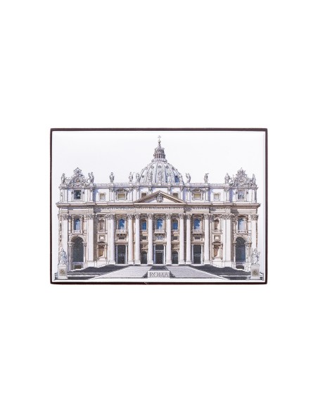 Sterling Silver Bilaminate St. Peter Basilica Size Small Sterling Silver Bilaminate St. Peter Basilica Size Small
