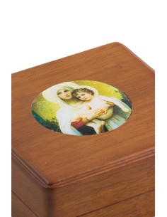 White Virgin Mary Rosary Box White Virgin Mary Rosary Box