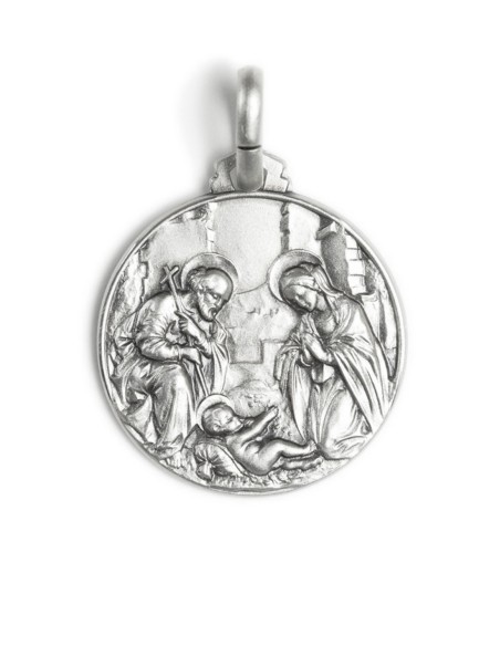 Sterling Silver Holy Nativity Medal