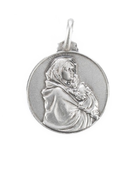 Sterling Silver Madonna of Ferruzzi Medal