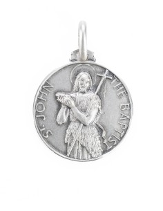 Sterling Silver St. John the Baptist Medal