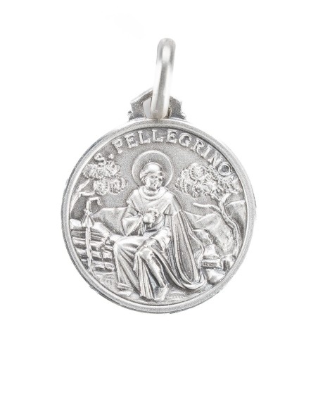 Sterling Silver St. Peregrine Medal Sterling Silver St. Peregrine Medal