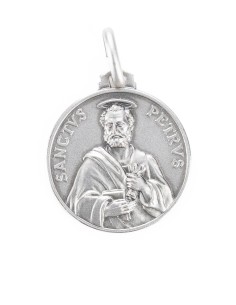 Sterling Silver St. Peter the Apostle Medal