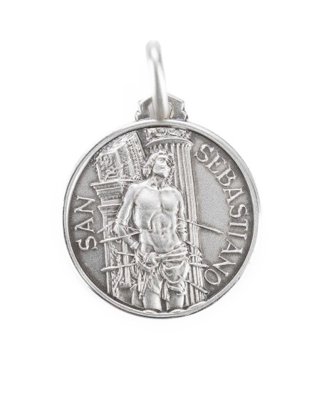 Sterling Silver St. Sebastian Medal