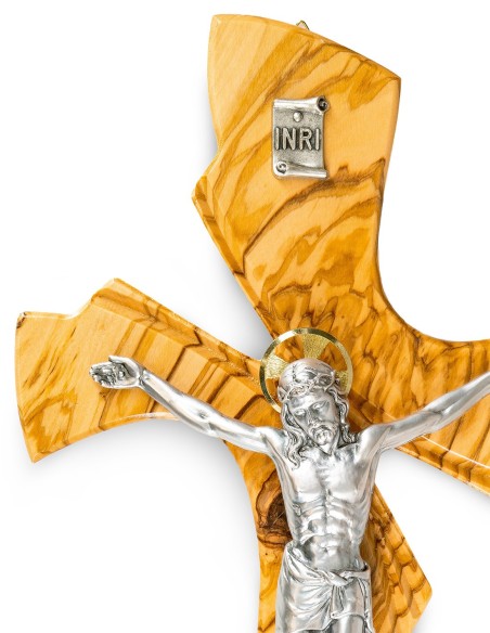 Artistic Olive Wood Crucifix Halo