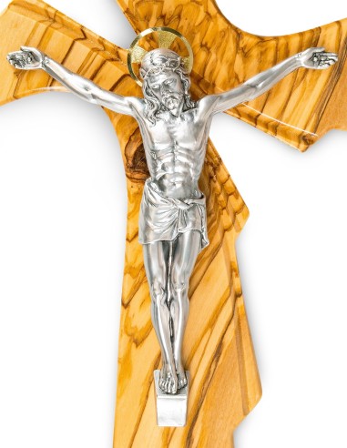 Artistic Olive Wood Crucifix Halo