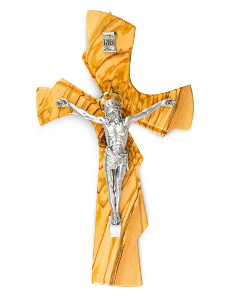 Artistic Olive Wood Crucifix Halo