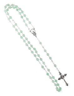 Sterling Silver Aventurine Rosary 2