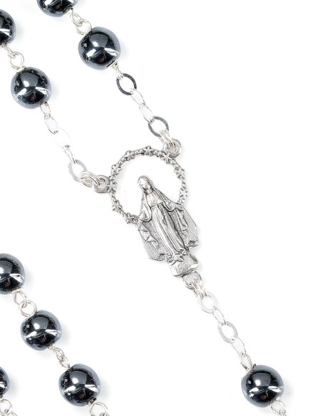 Sterling Silver Ematite Rosary