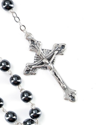 Sterling Silver Hematite Rosary