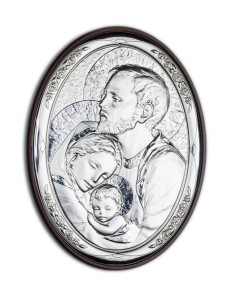 Holy Family Bilaminate Sterling Silver 0819 Holy Family Bilaminate Sterling Silver 0819