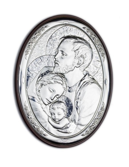 Holy Family Bilaminate Sterling Silver 0819 Holy Family Bilaminate Sterling Silver 0819