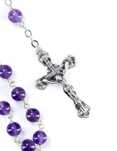 Sterling Silver Amethyst Rosary
