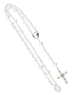 Large Clear Crystal Rosary 2