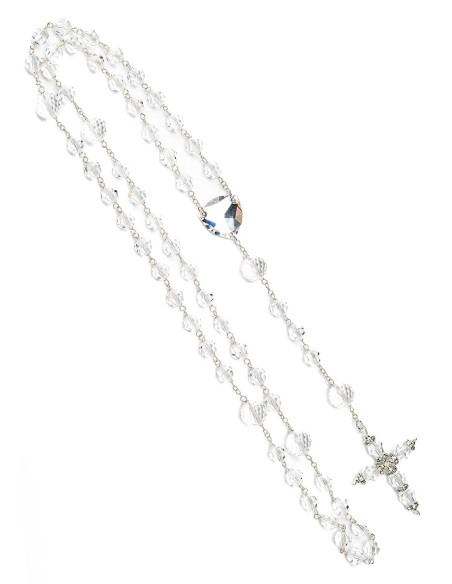 Large Clear Crystal Rosary