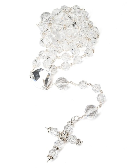 Large Clear Crystal Rosary