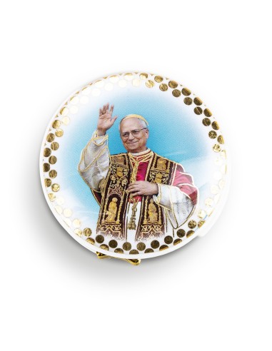 Pope Leo XIV Glass Rosary Necklace Box Set