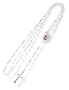 Pope Leo XIV Glass Rosary Necklace Box Set 2