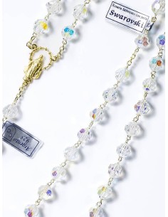 Swarovski Gold Plated Crystal Rosary Swarovski Gold Plated Crystal Rosary