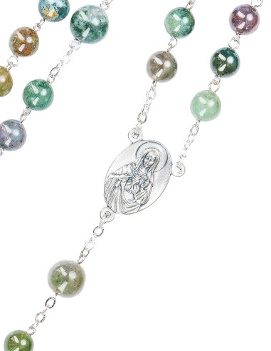 Moss Agate Rosary