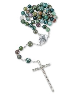 Moss Agate Rosary