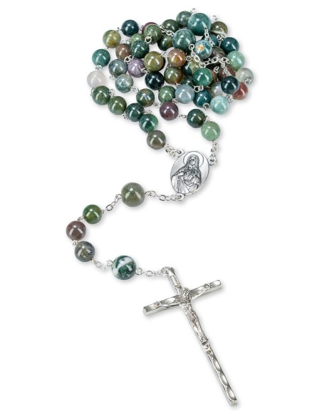 Moss Agate Rosary