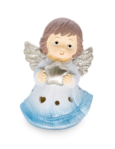 Light Blue Angel Star Lighting Figurine