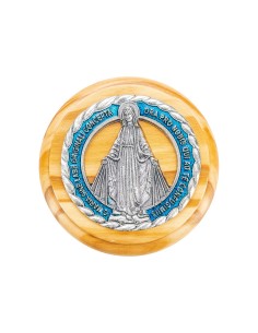 Olive Wood Rosary Virgin Mary Miraculous Collection 2-Piece Box Set 2