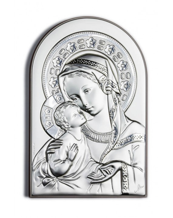 Virgin Mary Bilaminate Sterling Silver 0806