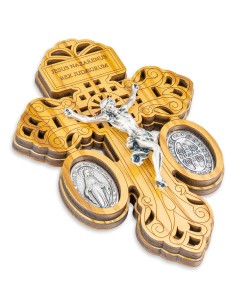 Olive Wood Pardon Crucifix 2