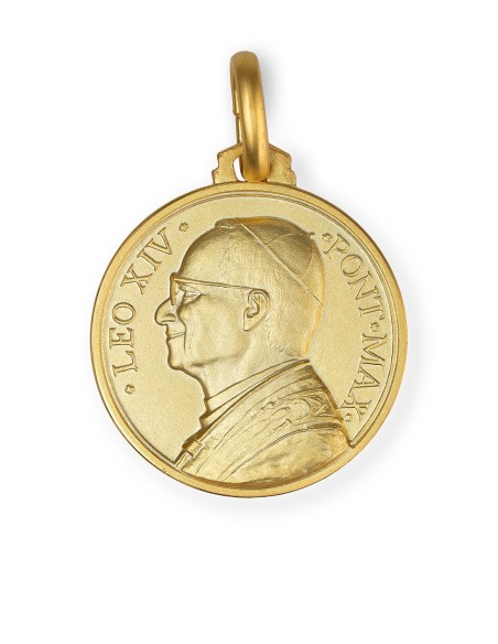 Gold Plated Pope Leo XIV Medal