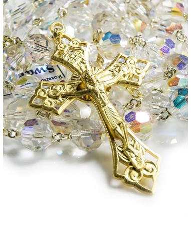 Swarovski Gold Plated Crystal Rosary Swarovski Gold Plated Crystal Rosary