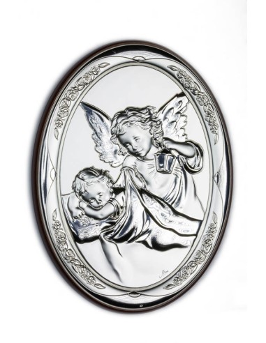 Guardian Angel Bilaminate Sterling Silver 0814